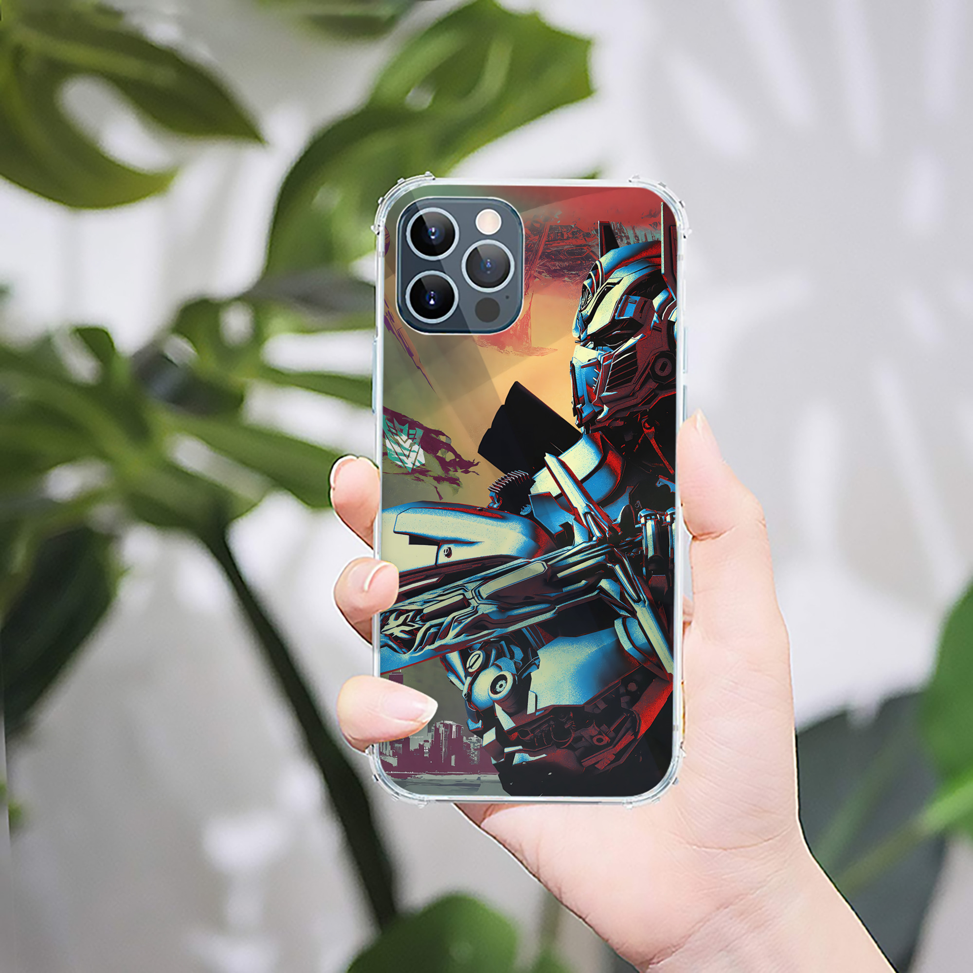 （画像用） Transformers トランスフォーマー 【iPhone 12シリーズ対応】透明スマホケース（クリアソフトケース）